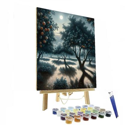 Moonlit Orchard Serenity Painting By Numbers Kit
