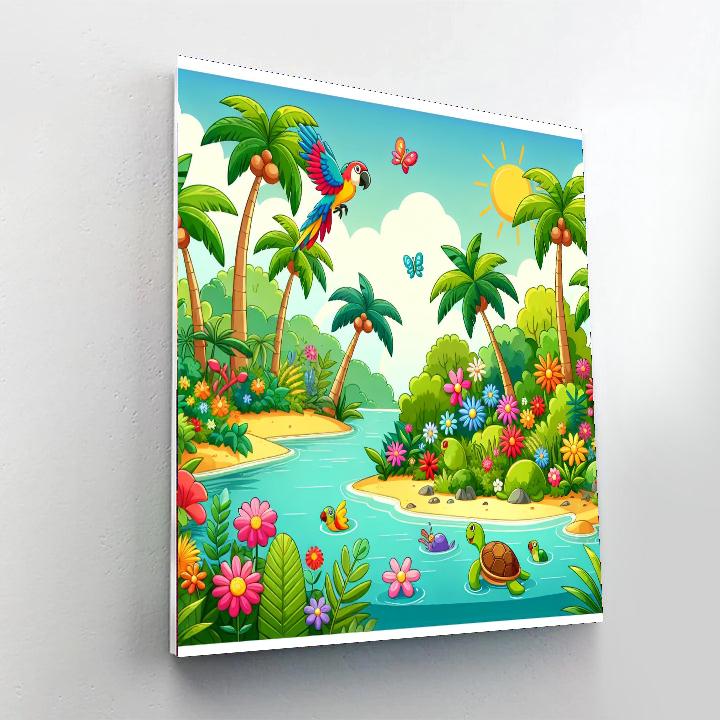 Imagination Island Adventure Paint By Numbers Art