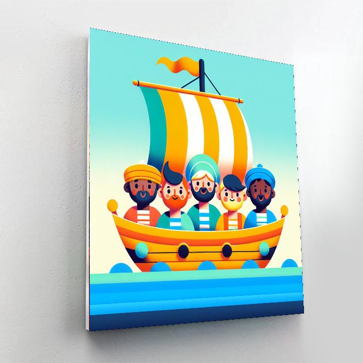 Sailing Adventures Ahoy Number Painting