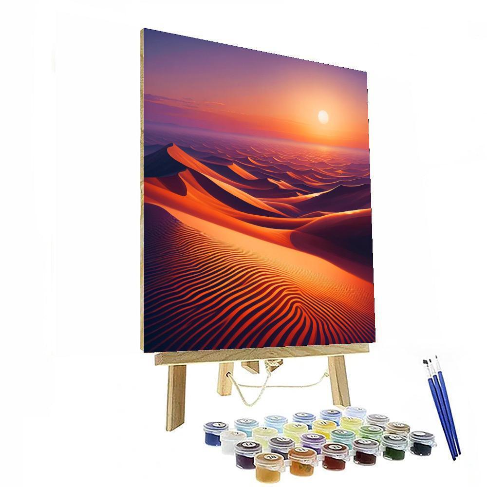 Desert Dusk Panorama Paint By Numbers Art