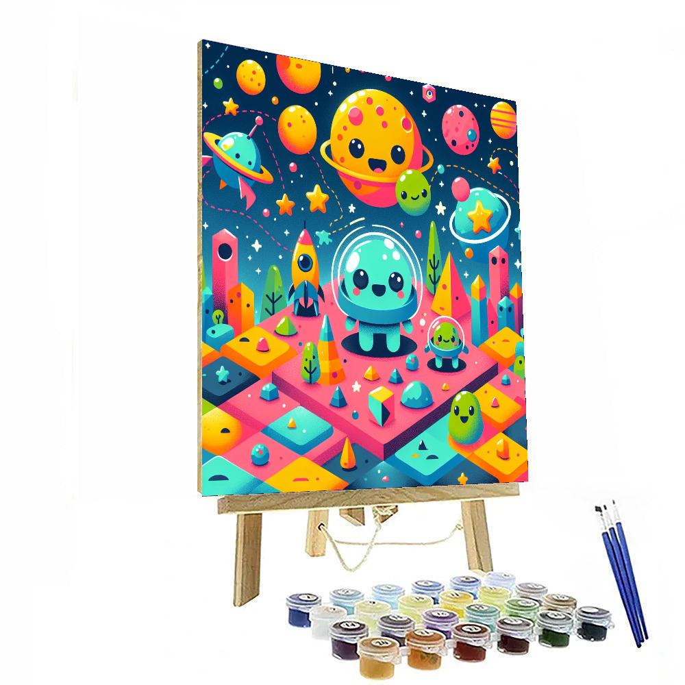 Amazing Alien Adventure Painting By Numbers Kit