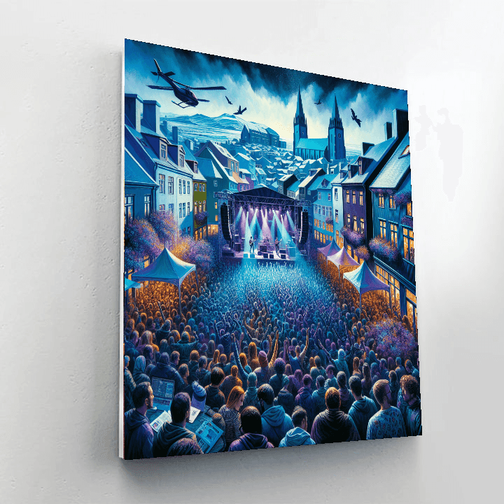 Iceland Airwaves - Reykjavik, Iceland DIY Paint By Numbers