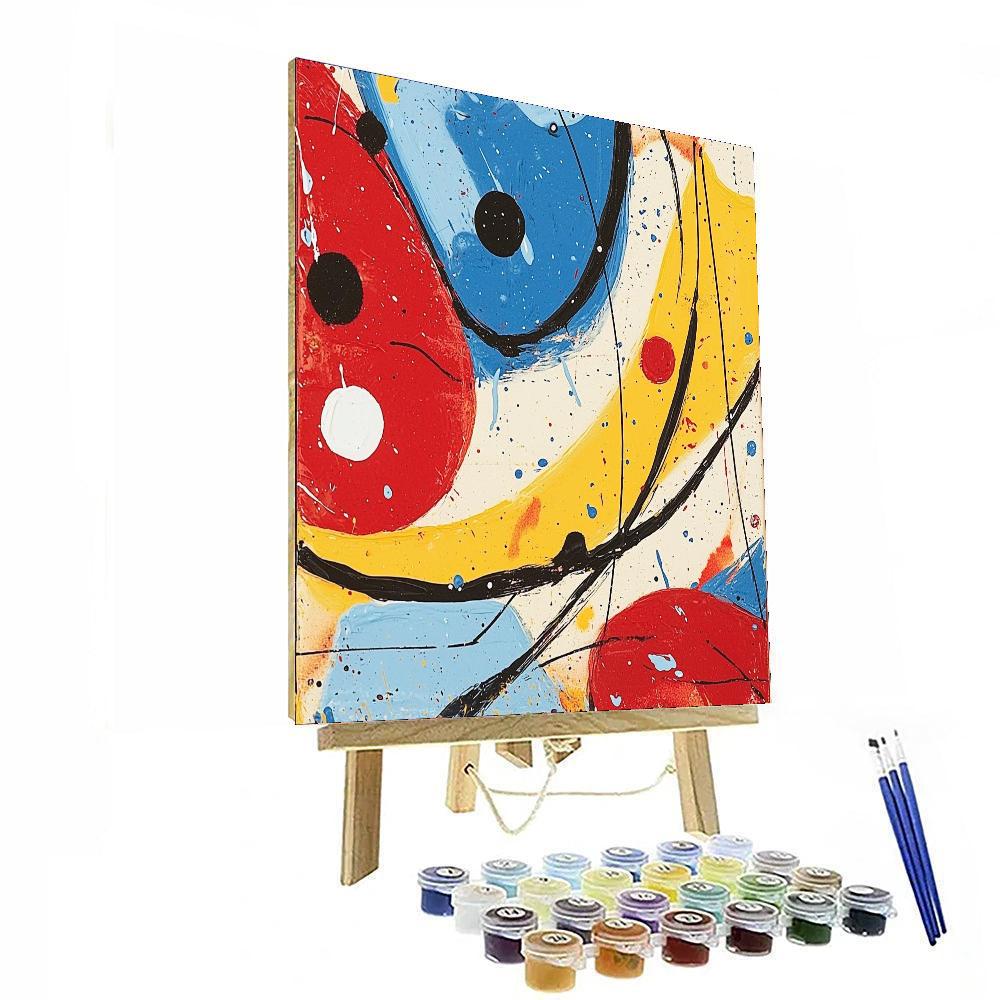 Joan Miró Inspired Surreal Wonderment  Paint By Numbers Art