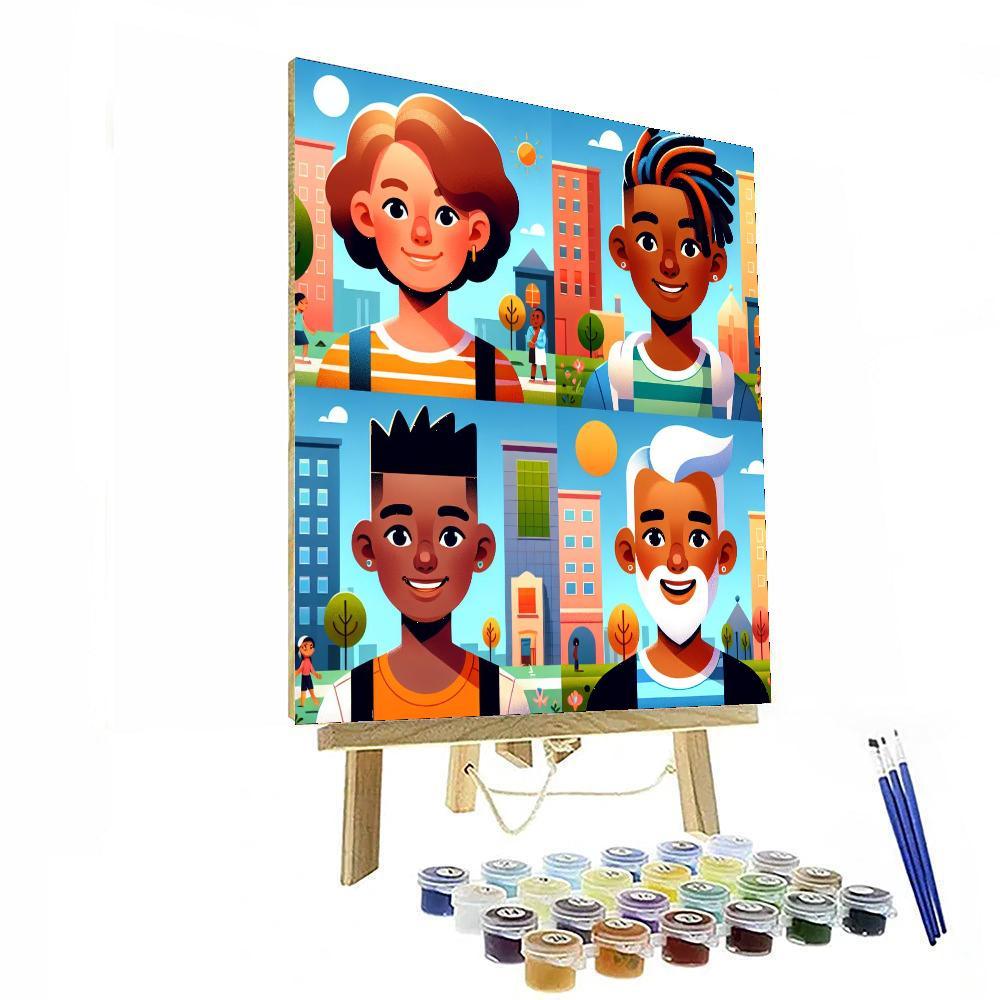 Charming City Adventure Paint By Number