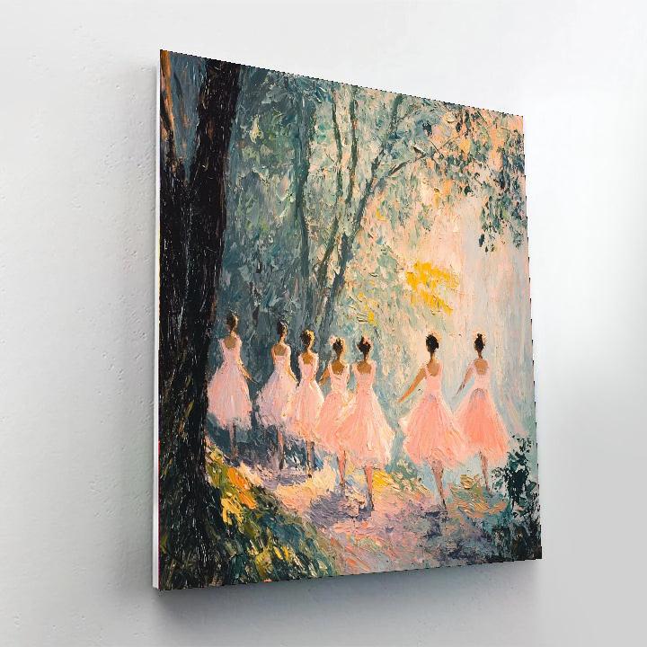 Edgar Degas Inspired Rhapsody In Light  Paint By Numbers Kits