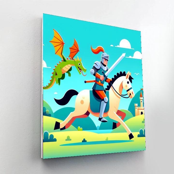 Heroic Knight's Quest Paint By Number