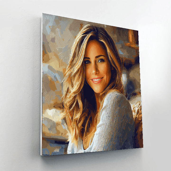 Jennifer Aniston: The Charming Icon Of Romance Painting Number Kit