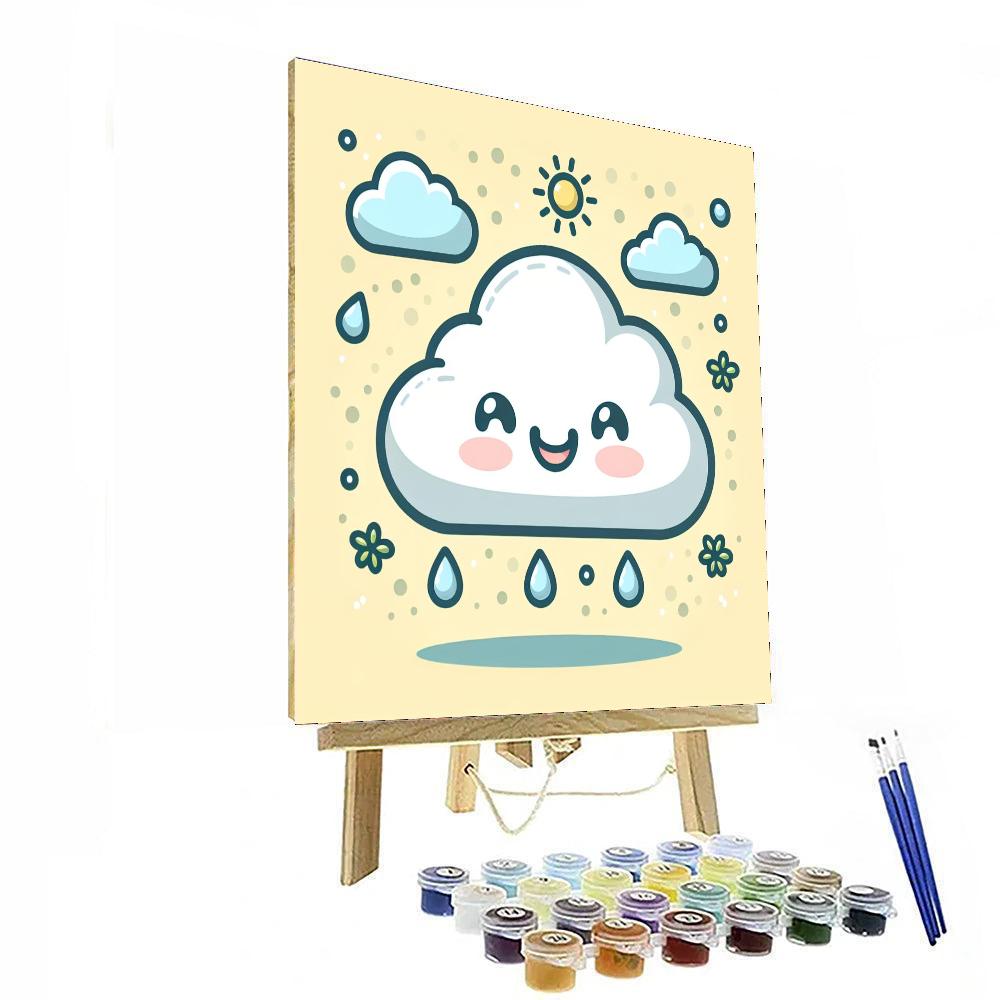 Joyful Little Cloud Painting By Numbers Kit