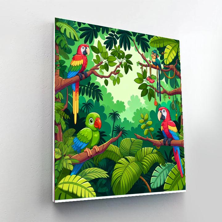 Rainforest Adventure Safari Numbered Painting Kits