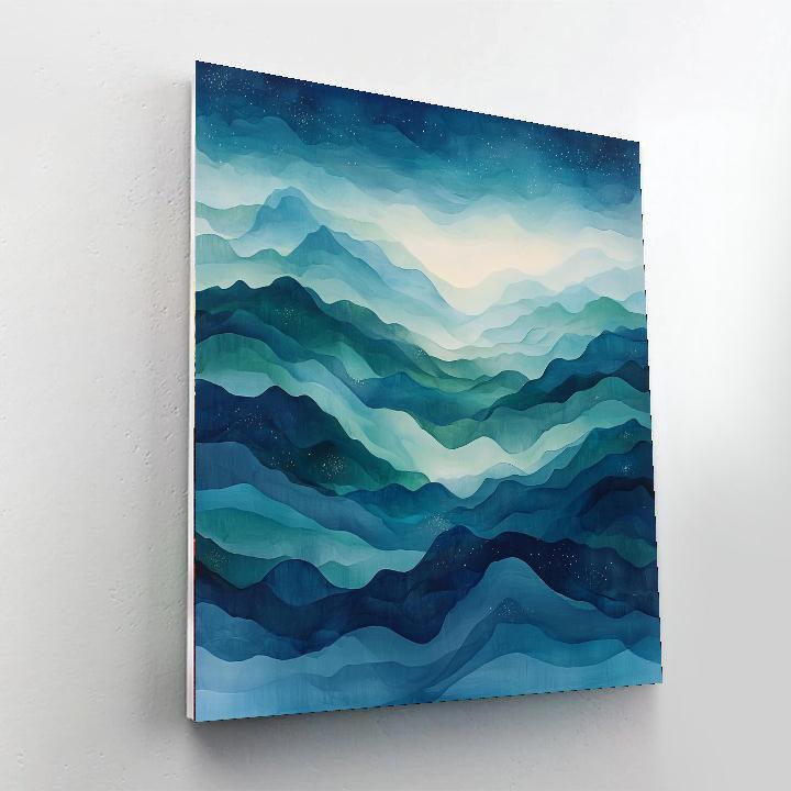 Zhao Mengfu Inspired Celestial Flow  Painting By Numbers Kit