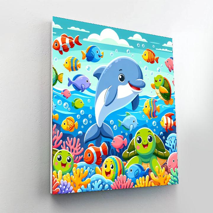 Charming Underwater Exploration Numbered Painting Kits