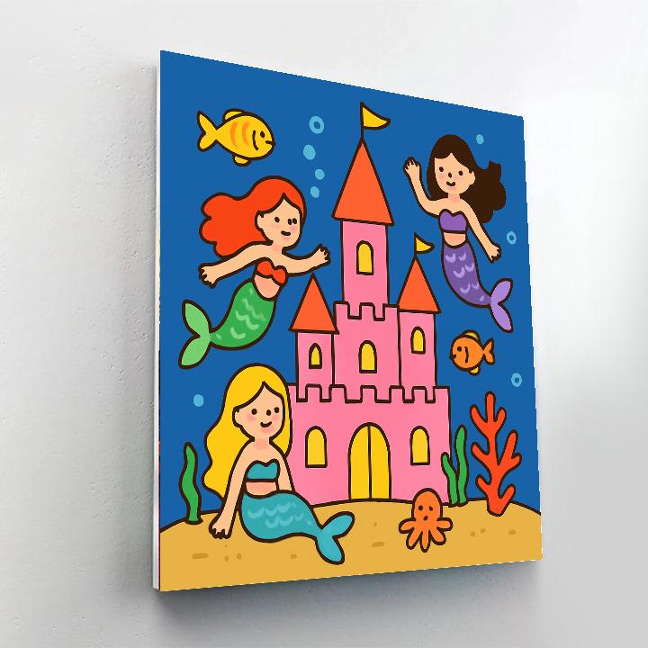 Under The Sea Castle Paint By Numbers Art