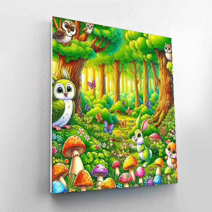 Mystic Forest For Little Dreamers Numbered Painting Kits