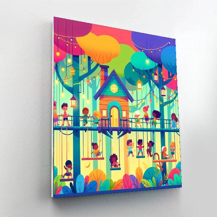 Enchanted Treehouse Escape Paint By Numbers
