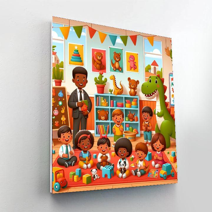 Dino Daycare Paint By Number