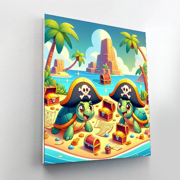 Treasure Island Turtles Numbered Painting Kits