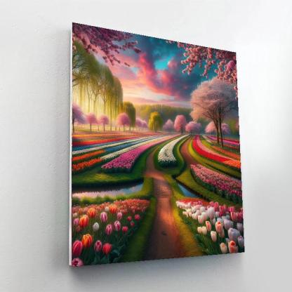 Keukenhof Tulip Festival - Netherlands Paint By Numbers Art