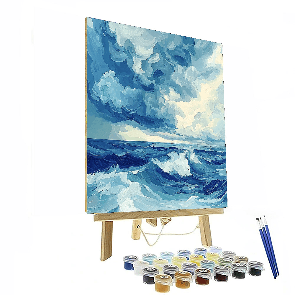 Edvard Munch Inspired Gothic Storm Symphony  Paint By Numbers Kits