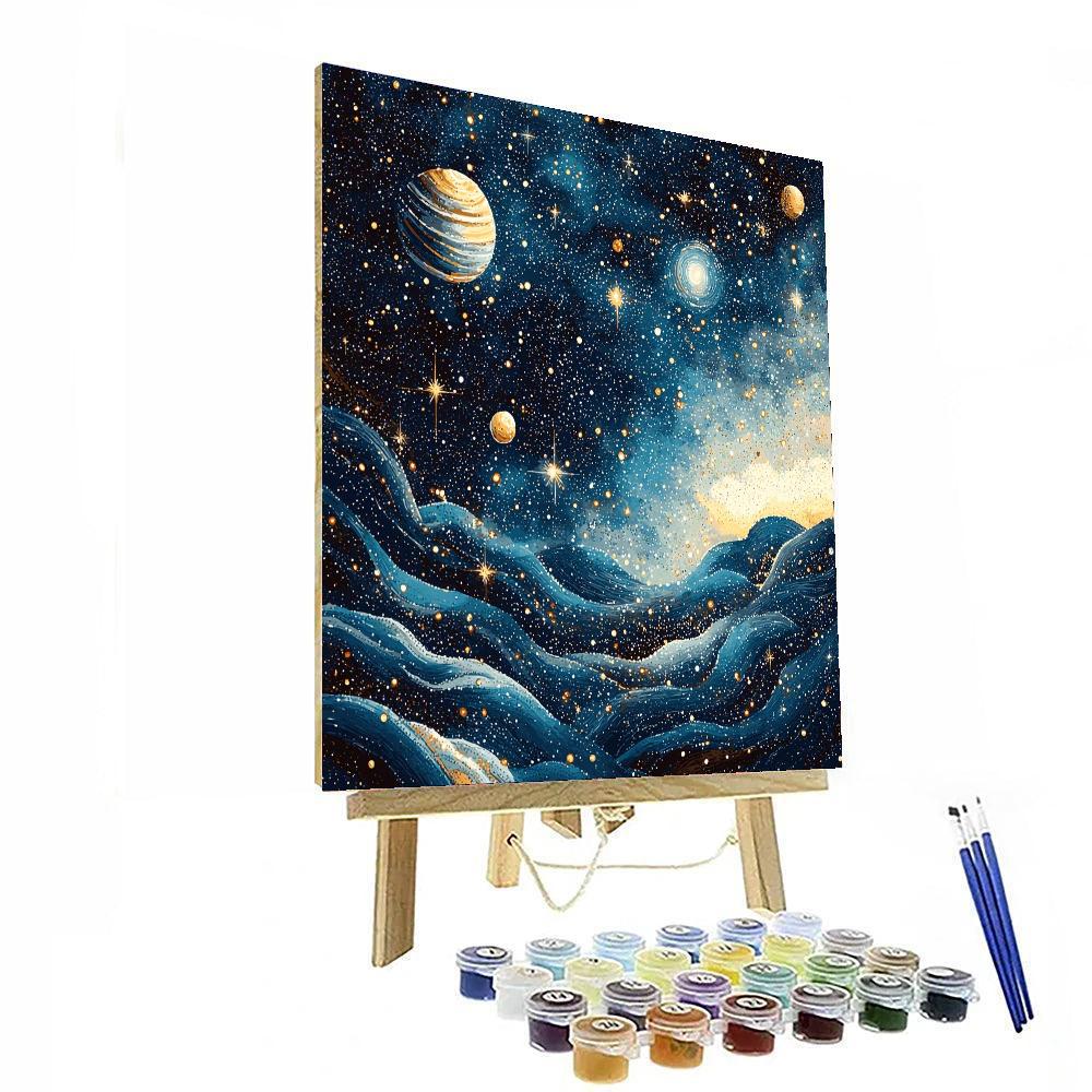 Georges Seurat Inspired Silent Universe  Painting Number Kit