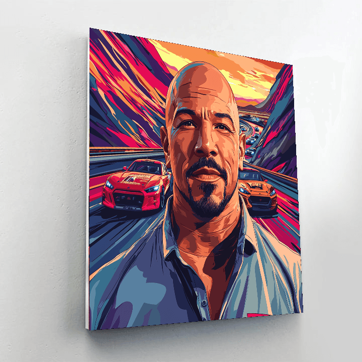 Vin Diesel: The Heart And Soul Of The Fast Family Paint By Color