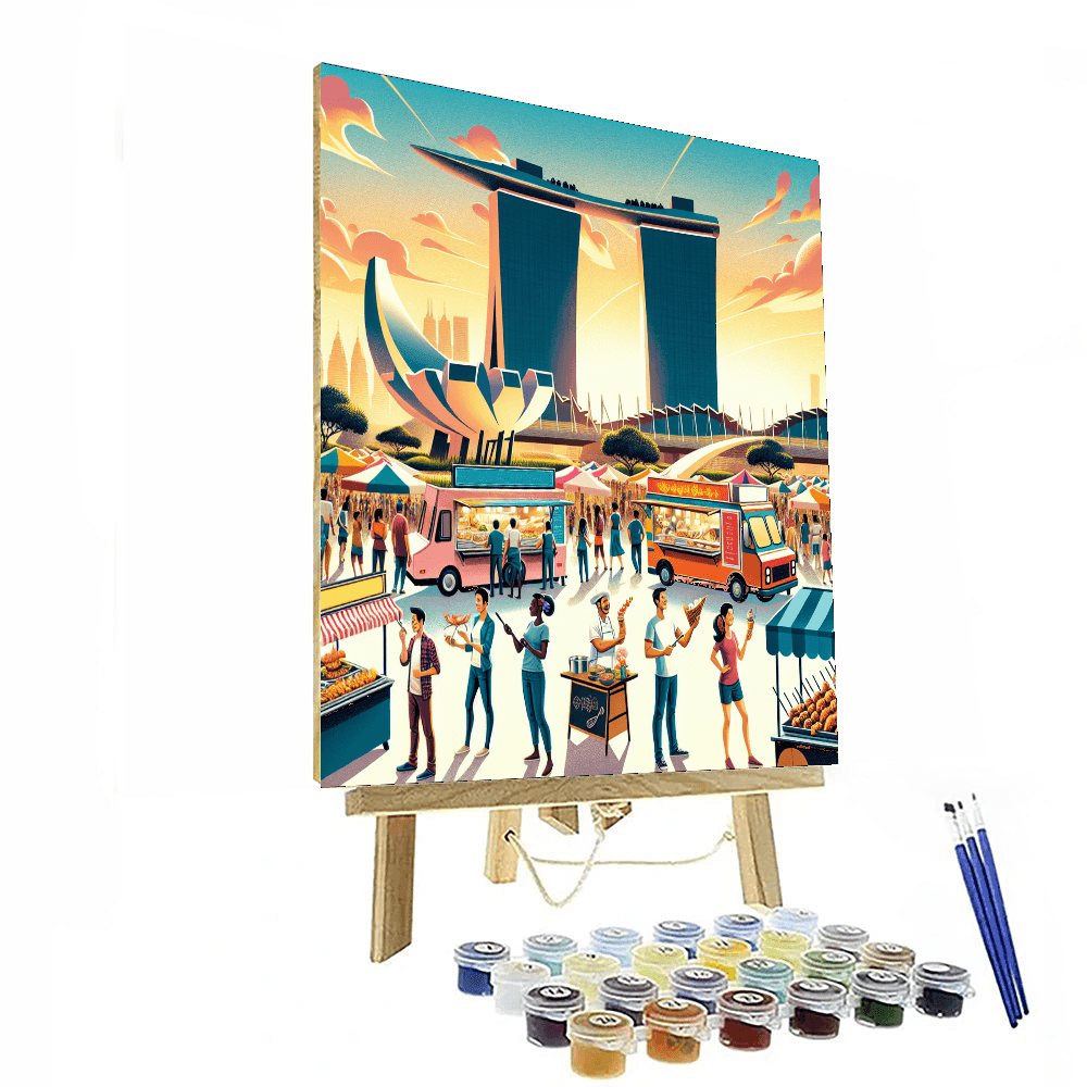 Dubai Food Festival - United Arab Emirates Paint By Numbers