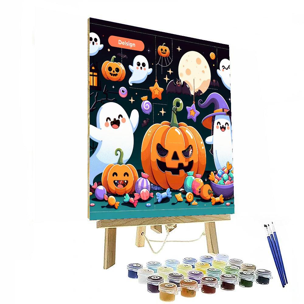 Friendly Halloween Friends Paint By Numbers