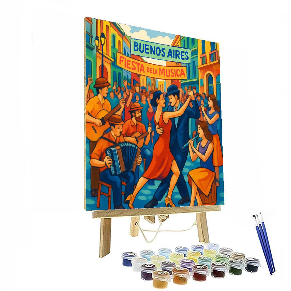 Fiesta De La Musica - Buenos Aires Numbered Painting Kits