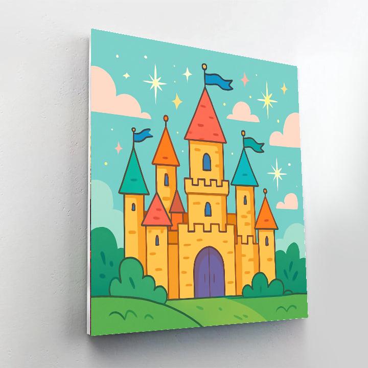 Enchanting Castle Fantasy Paint By Color