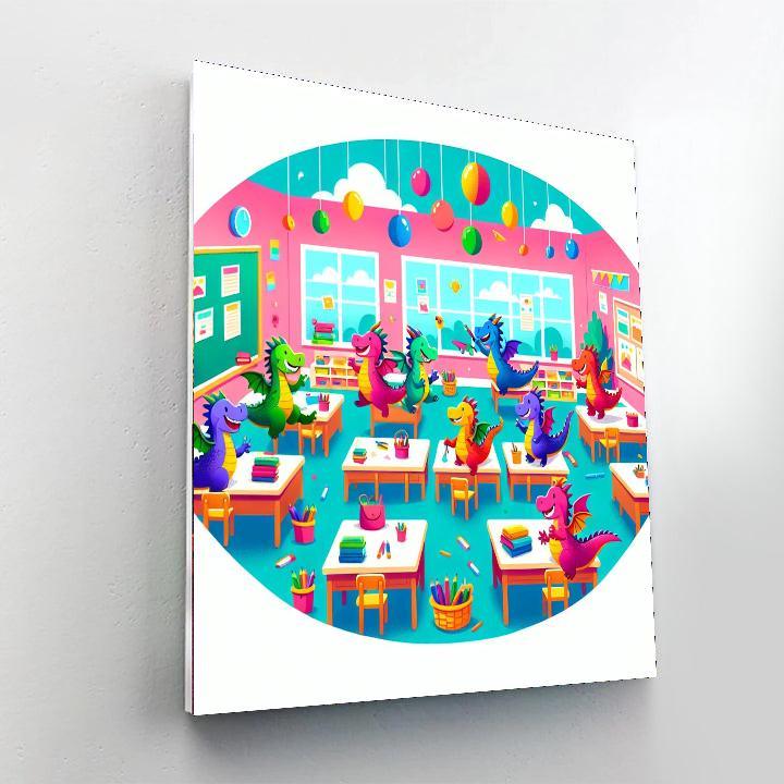Friendly Dragon Academy Paint By Numbers