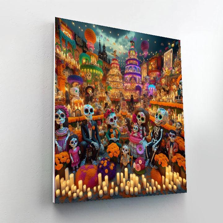 The Day Of The Dead Paint By Numbers Art