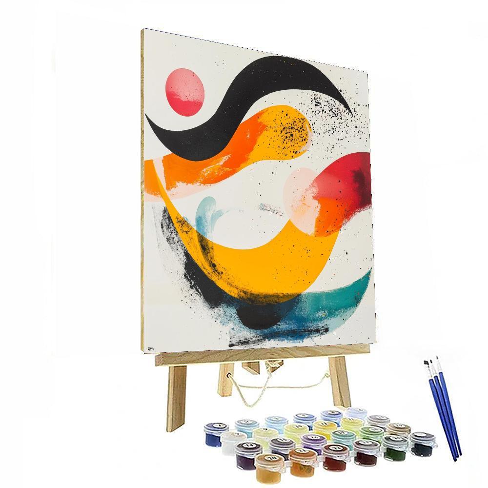 Joan Miró Inspired Organic Dreamscape  Paint By Numbers Art