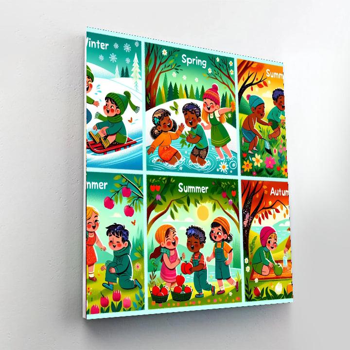 Vibrant Seasons Celebration Painting By Numbers Kit