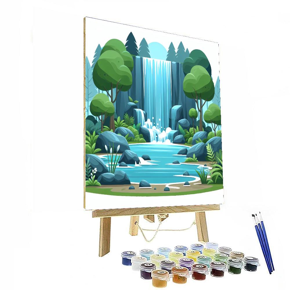 Wonderful Waterfalls Numbered Painting Kits