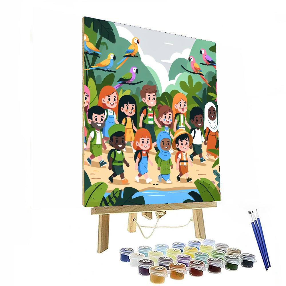 Tropical Jungle Quest Number Painting
