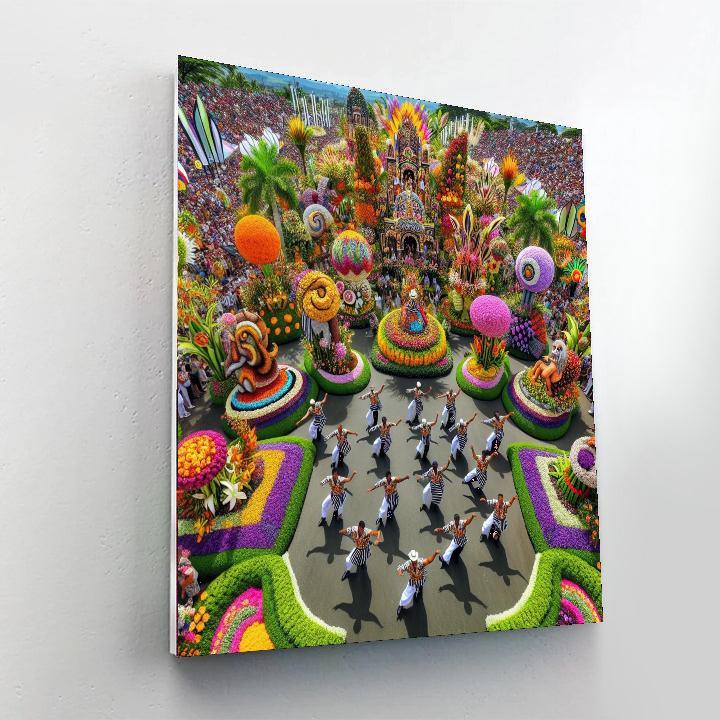 The Flower Festival - Costa Rica Number Painting