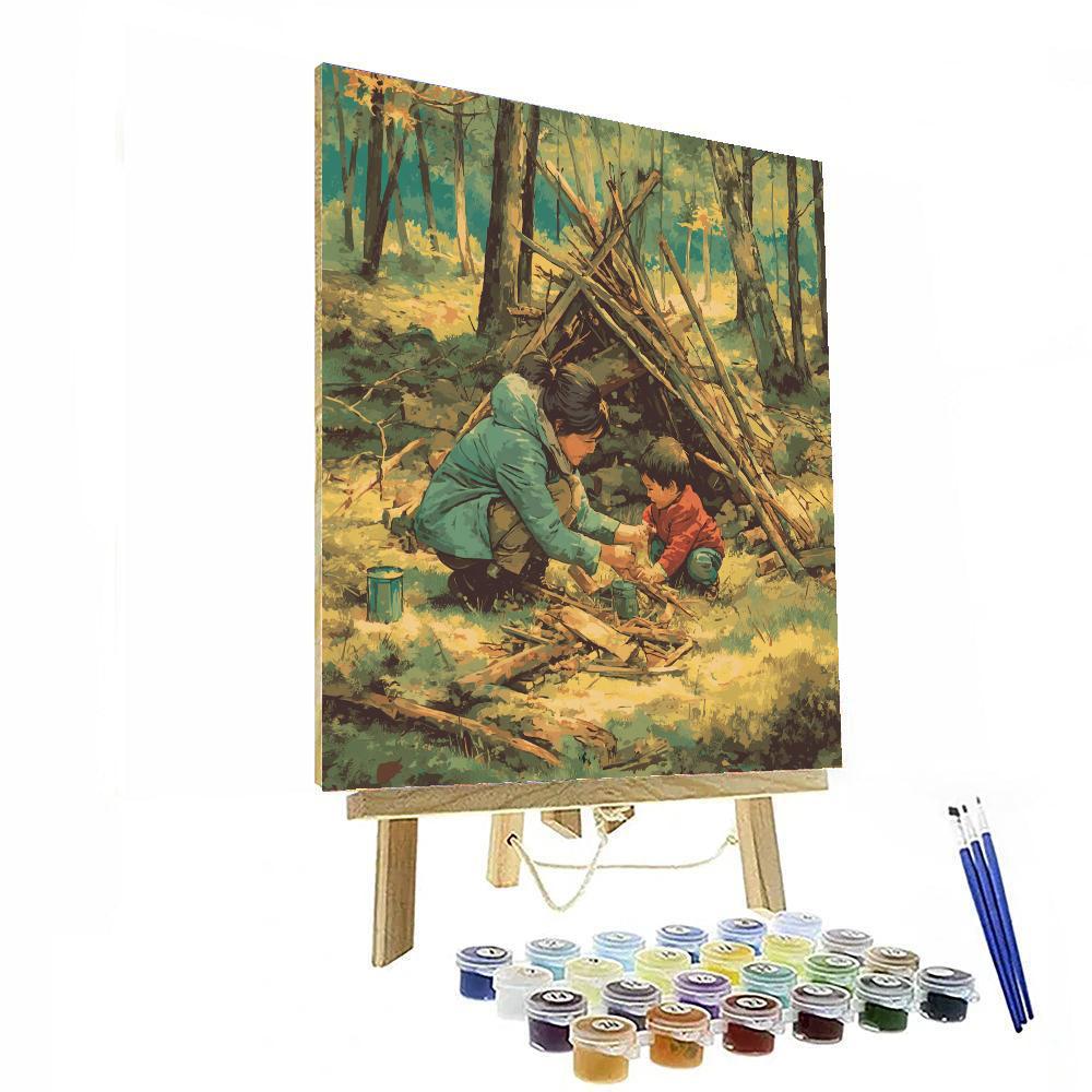 Forest Fort Friends Paint By Color