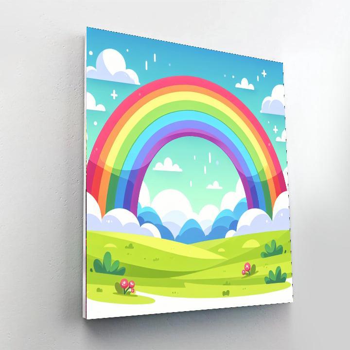 Rainbow Retreat Paint By Numbers Art