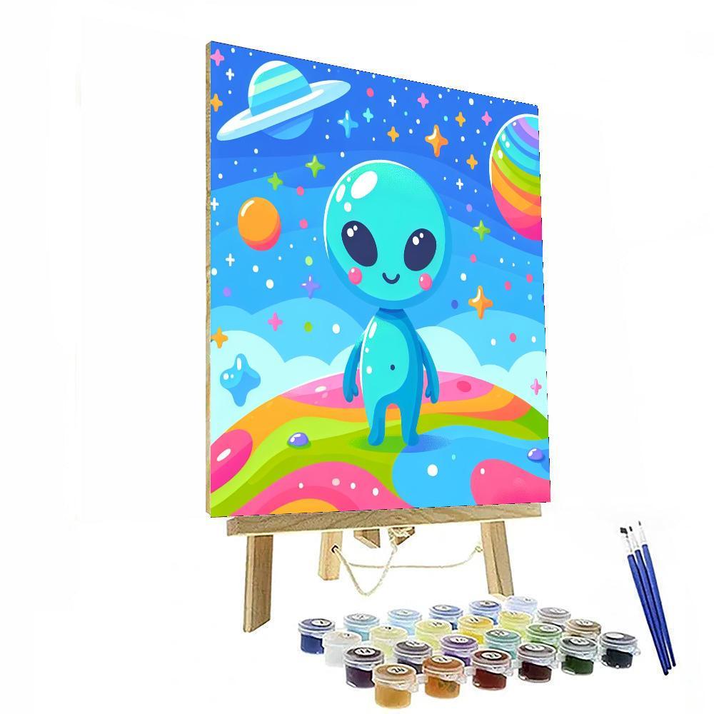 Mysterious Space Aliens Paint By Color