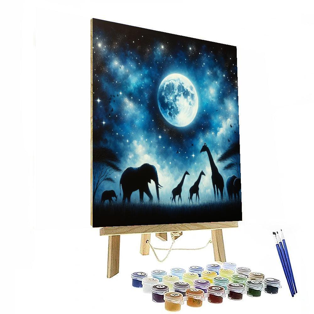 Midnight Safari Adventure Painting By Numbers Kit