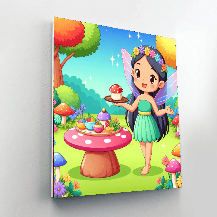 Whimsical Fairy Feast DIY Paint By Numbers