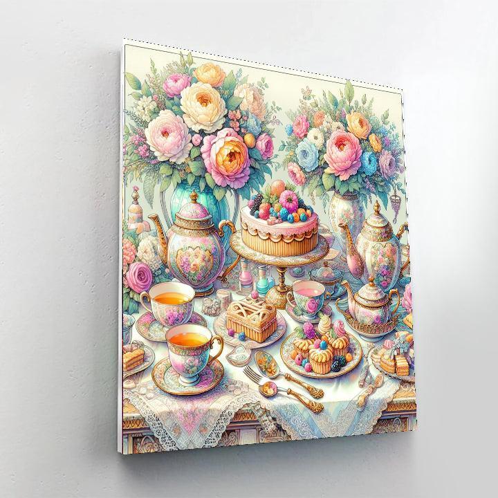 Charming Victorian Tea Party Paint By Number