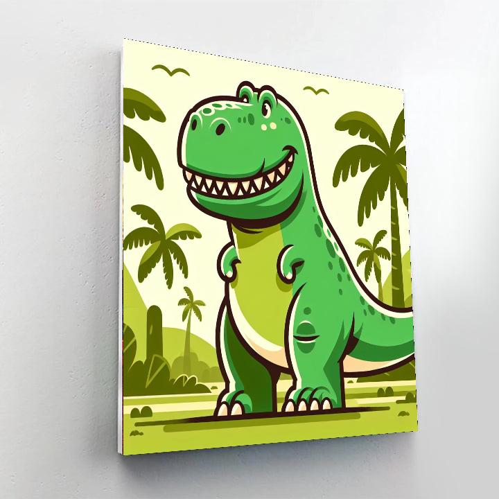 Dino Discoverer Paint By Numbers Art