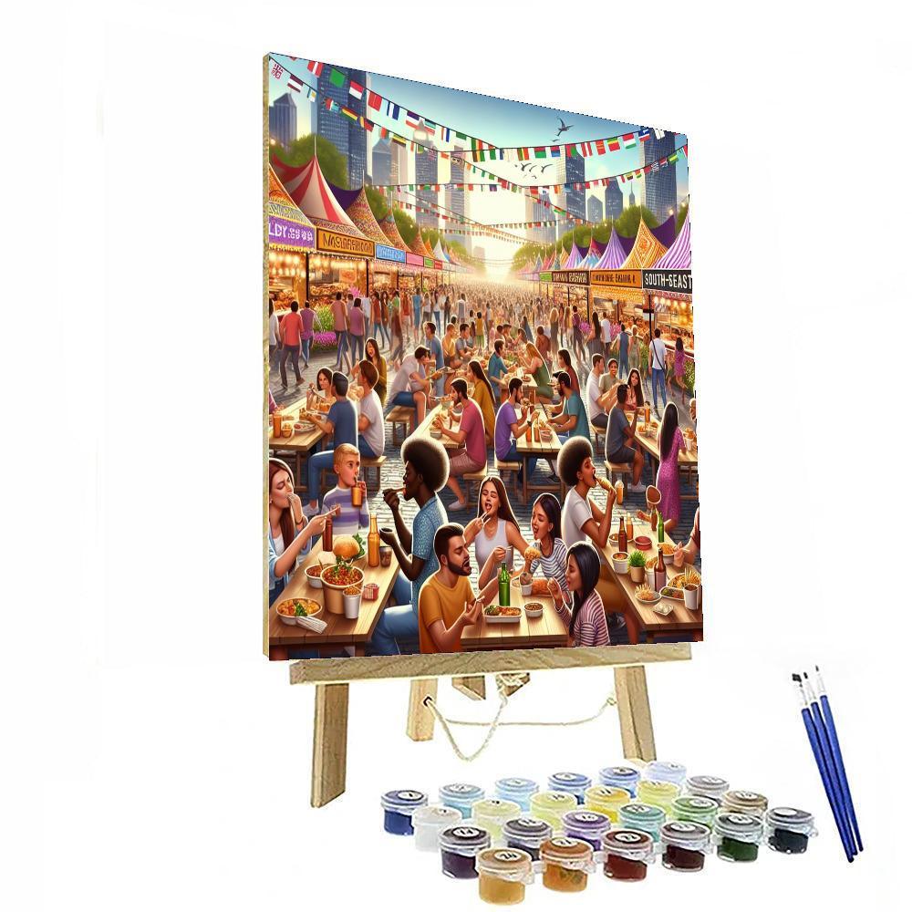 International Festival Of Street Food Number Painting