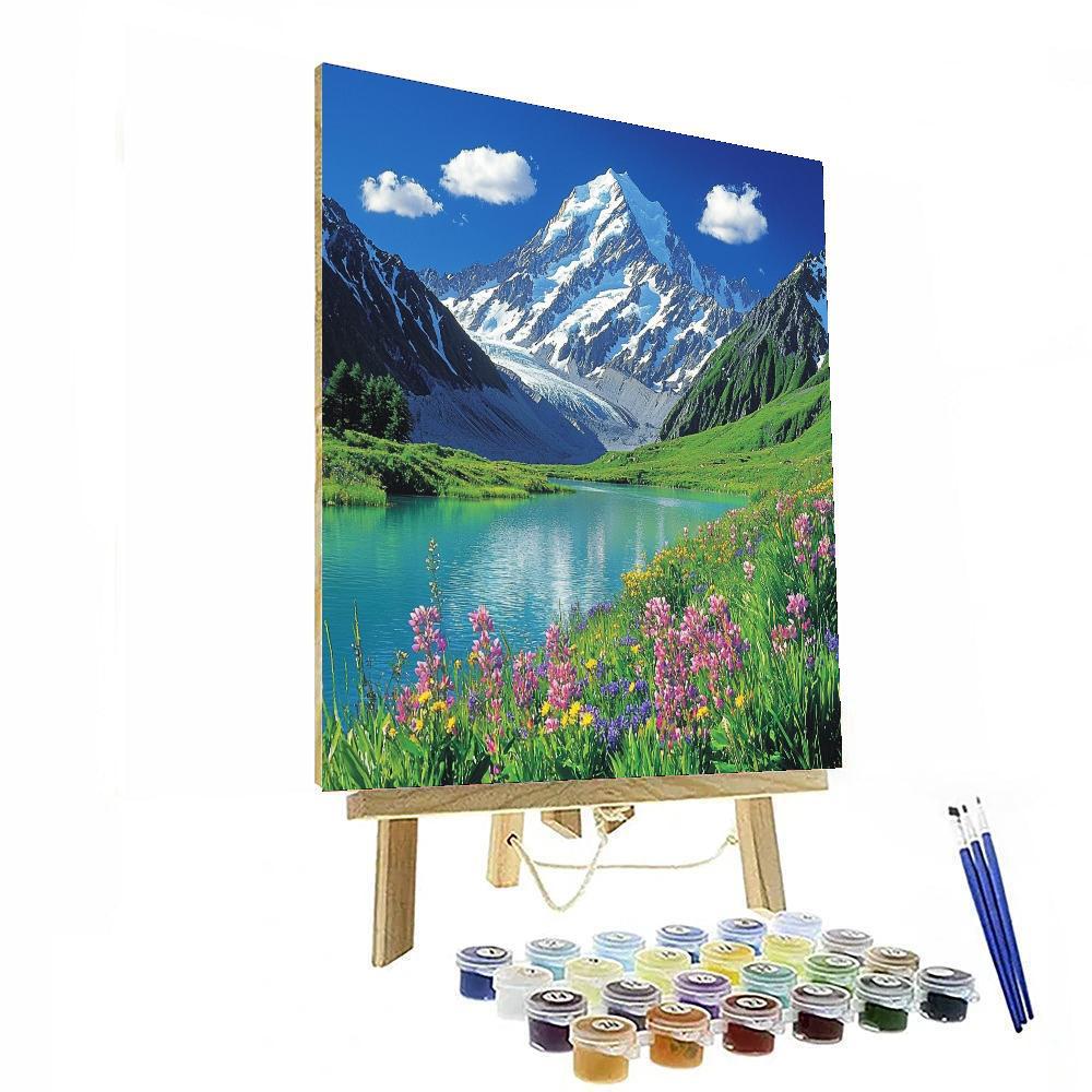Aoraki/mount Cook National Park - New Zealand Numbered Painting Kits
