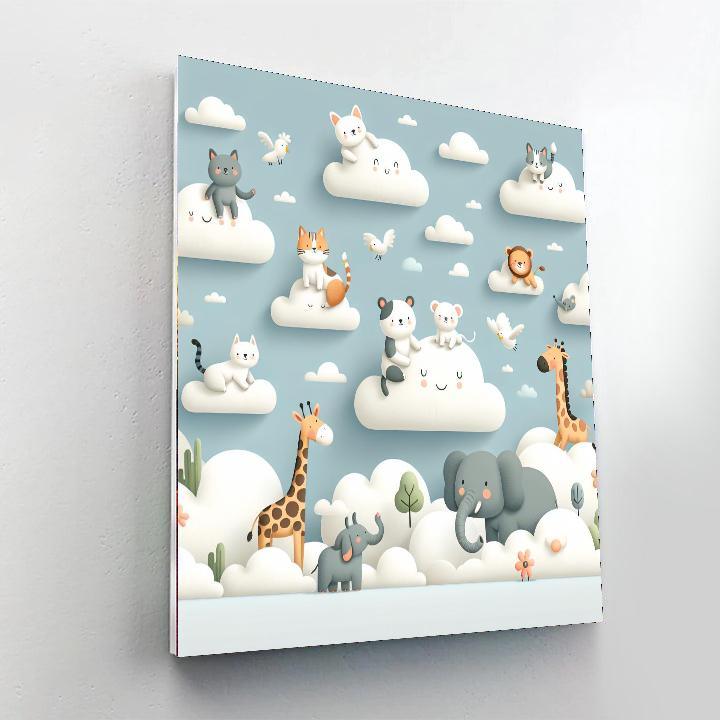 Creative Cloudscape DIY Paint By Numbers