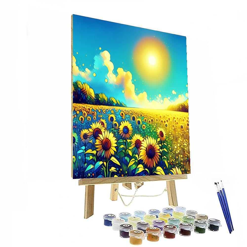 Sunflower's Radiant Glow - DIY Painting By Numbers Kit – Artistry Rack