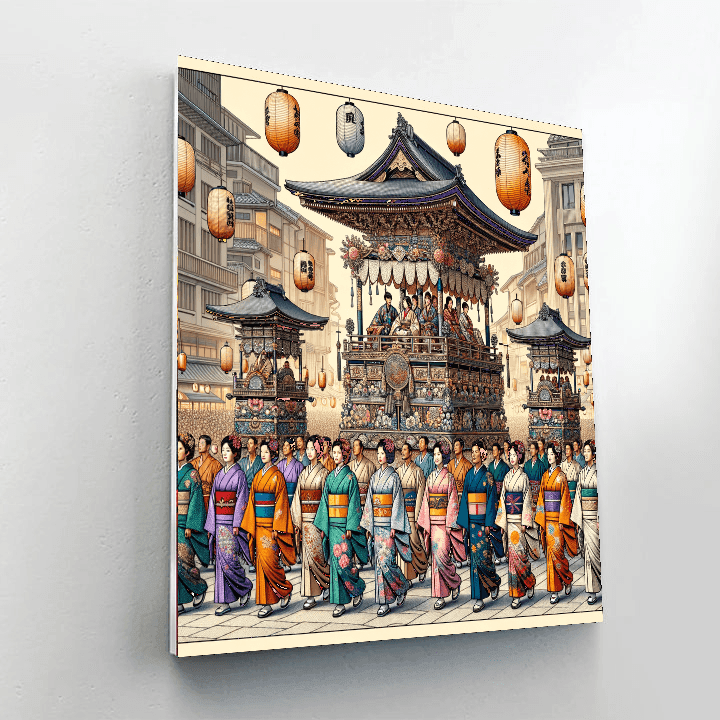 Gion Matsuri Festival - Kyoto, Japan Paint By Number