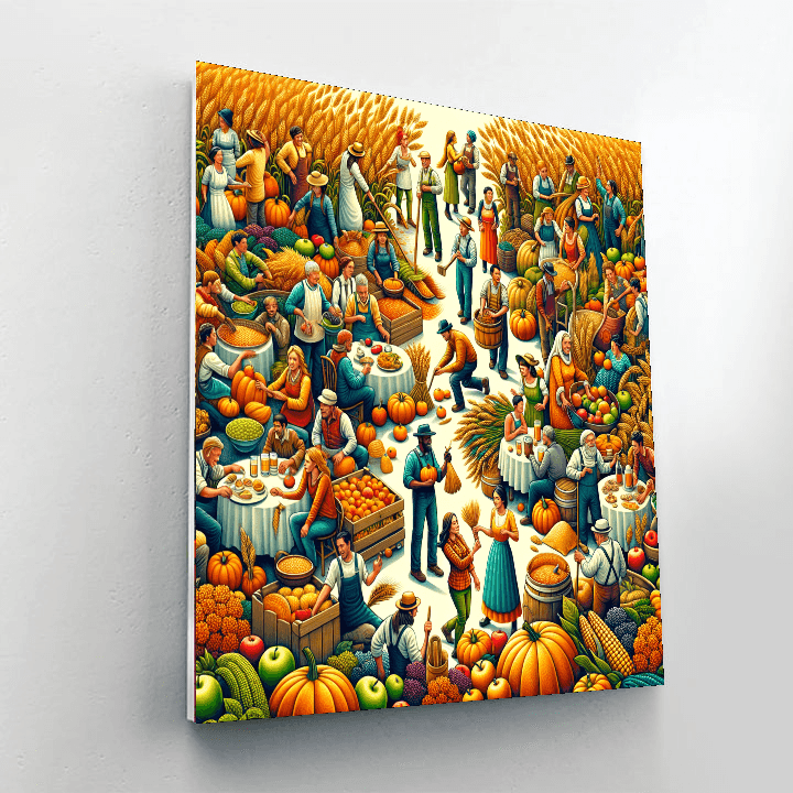 Sunny Harvest Festival Painting By Numbers Kit