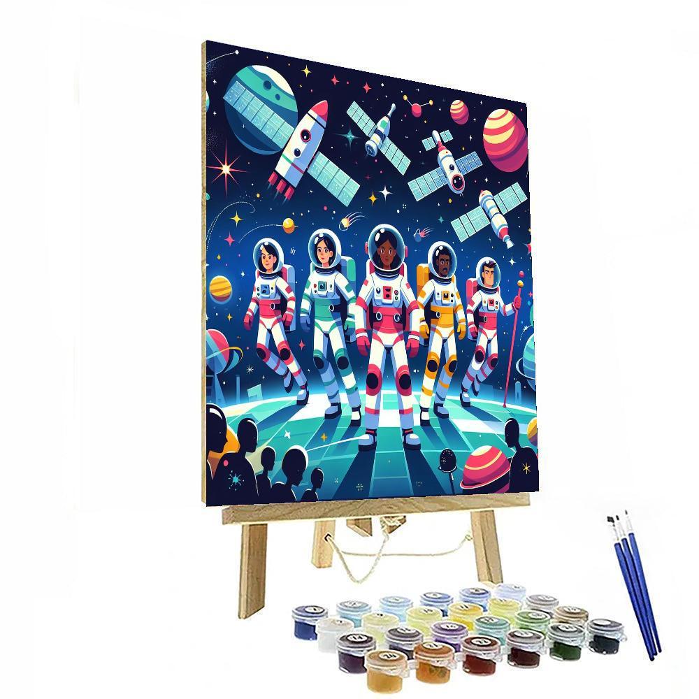 Space Rescue Operation Numbered Painting Kits