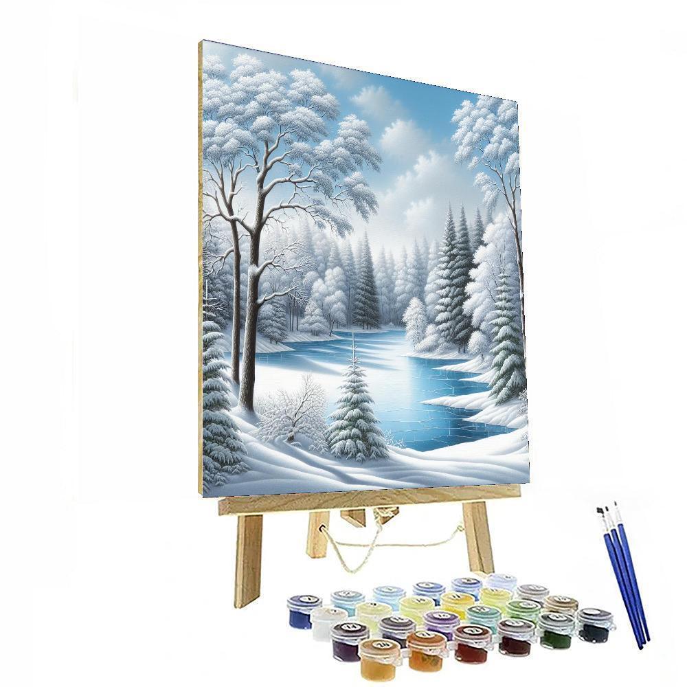 Mystical Winter Wilderness Paint By Numbers Art